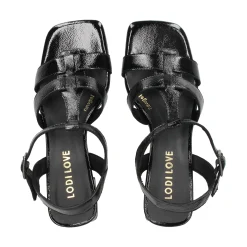 LODI Sandalias con tacón de Mujer MIL5214-GO NEGRO