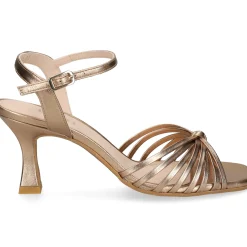 LODI Sandalias con tacón de Mujer LUSUR LATON