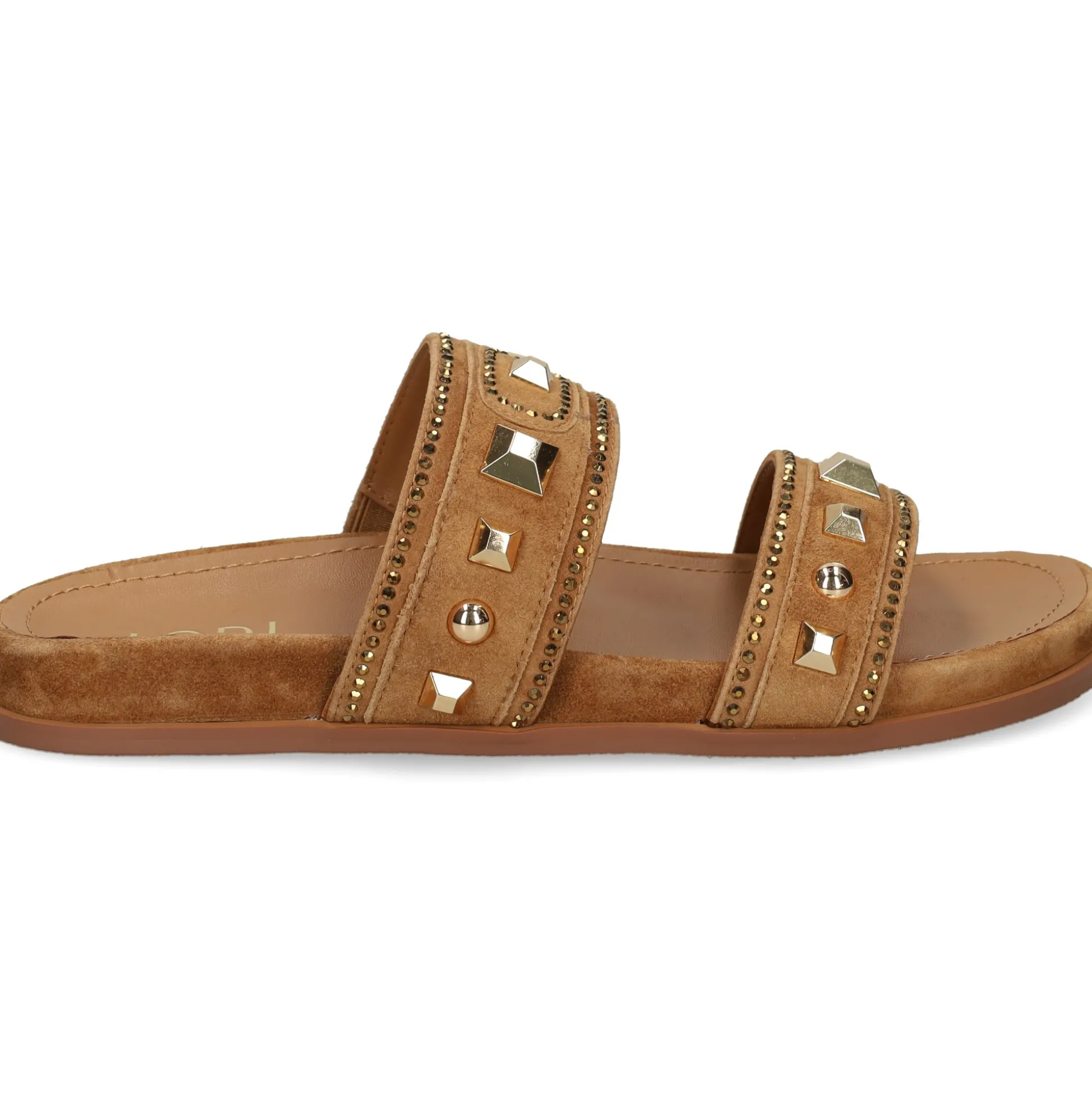 LODI Sandalias planas de Mujer A-POL C4 CAMEL