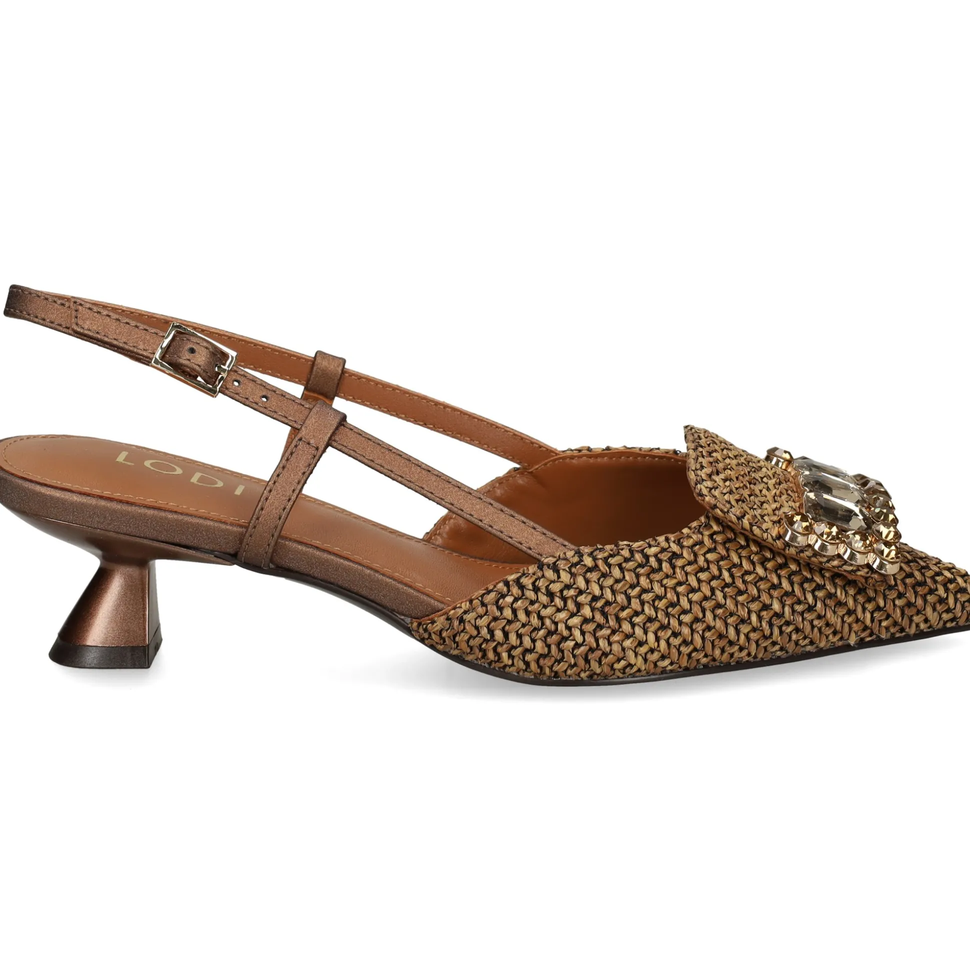LODI Zapatos de tacón medio de Mujer A-CASIOPEA C3 BRONCE