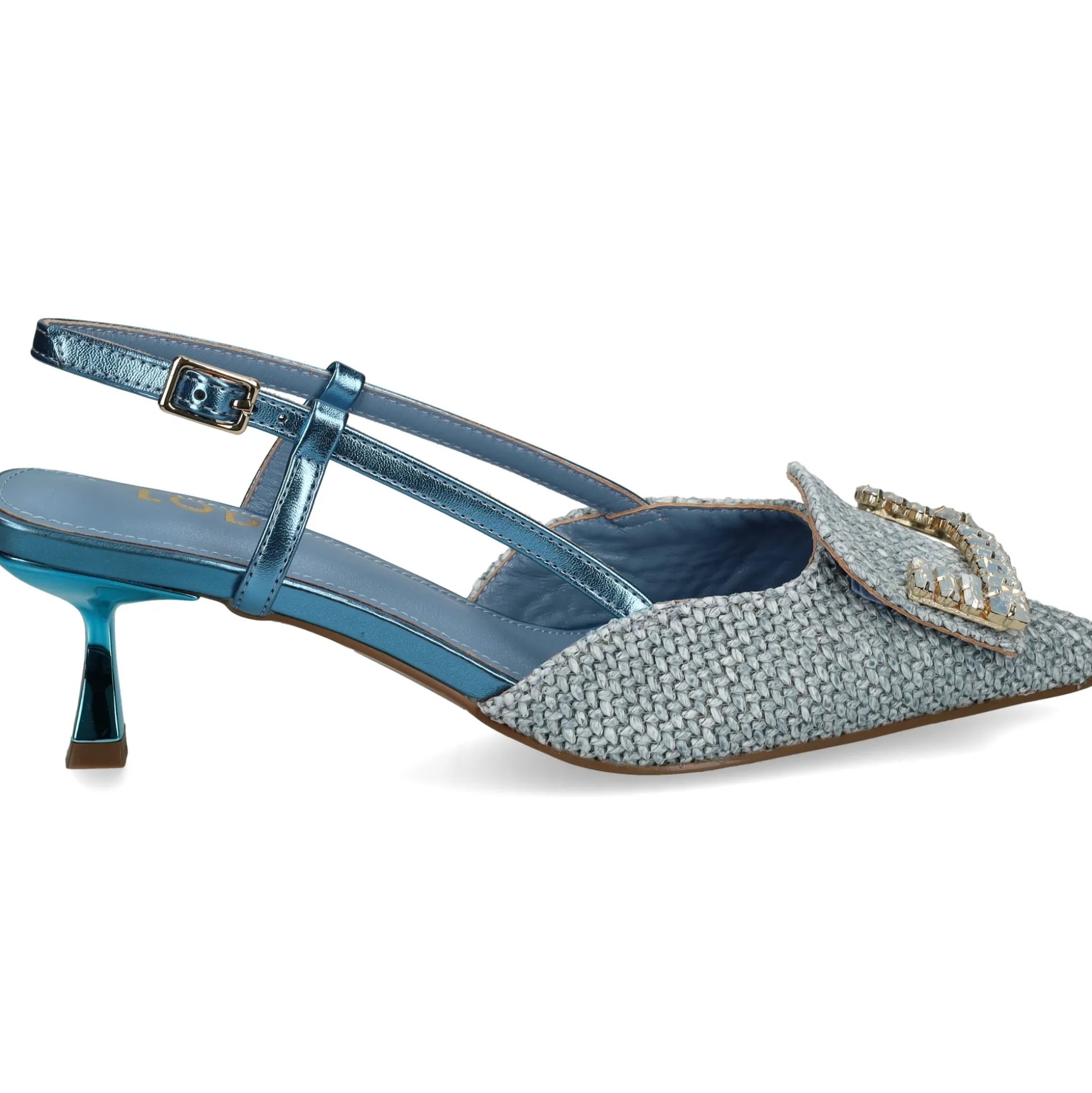 LODI Zapatos de tacón medio de Mujer BALL AZURRO
