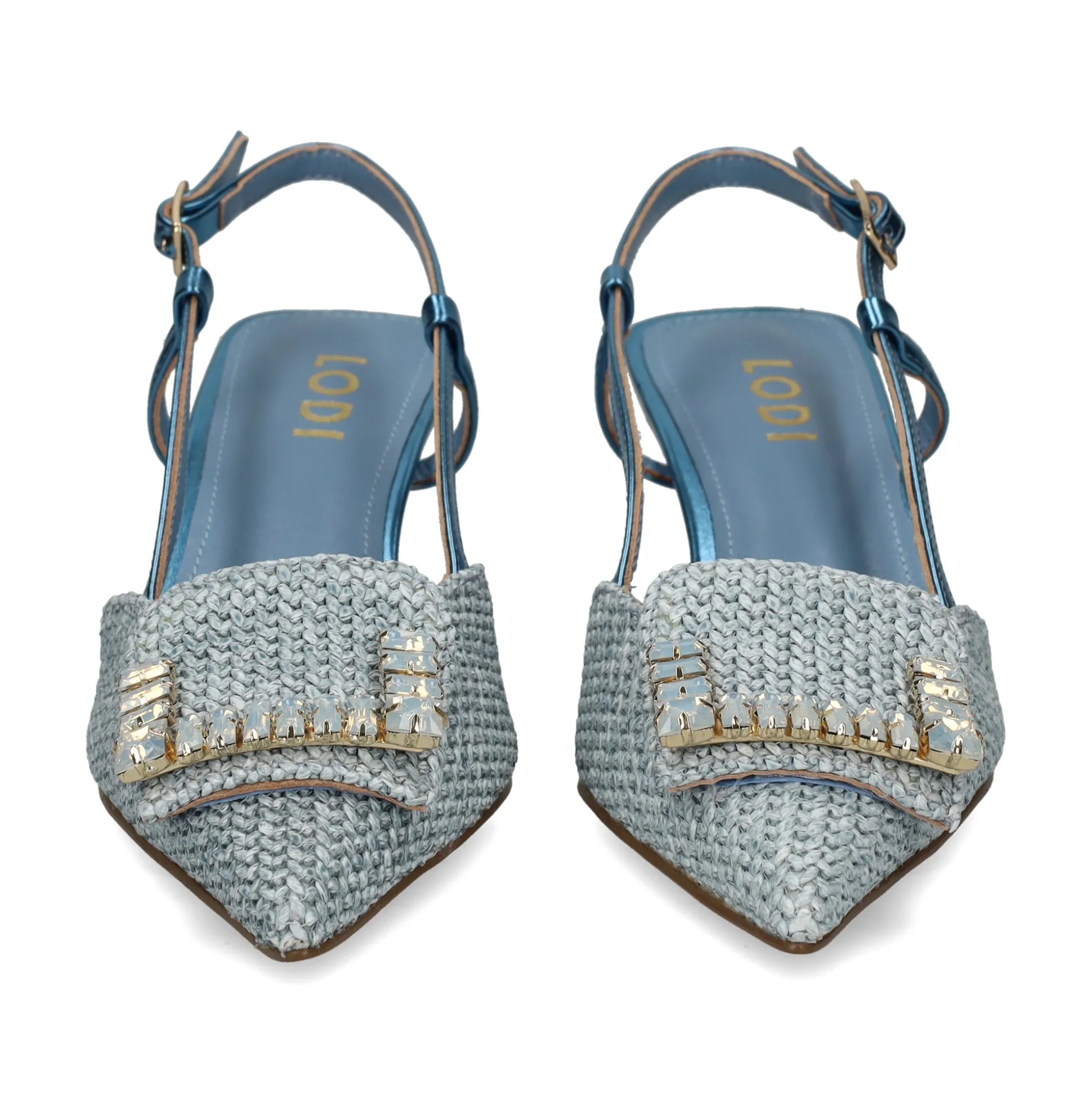 LODI Zapatos de tacón medio de Mujer BALL AZURRO