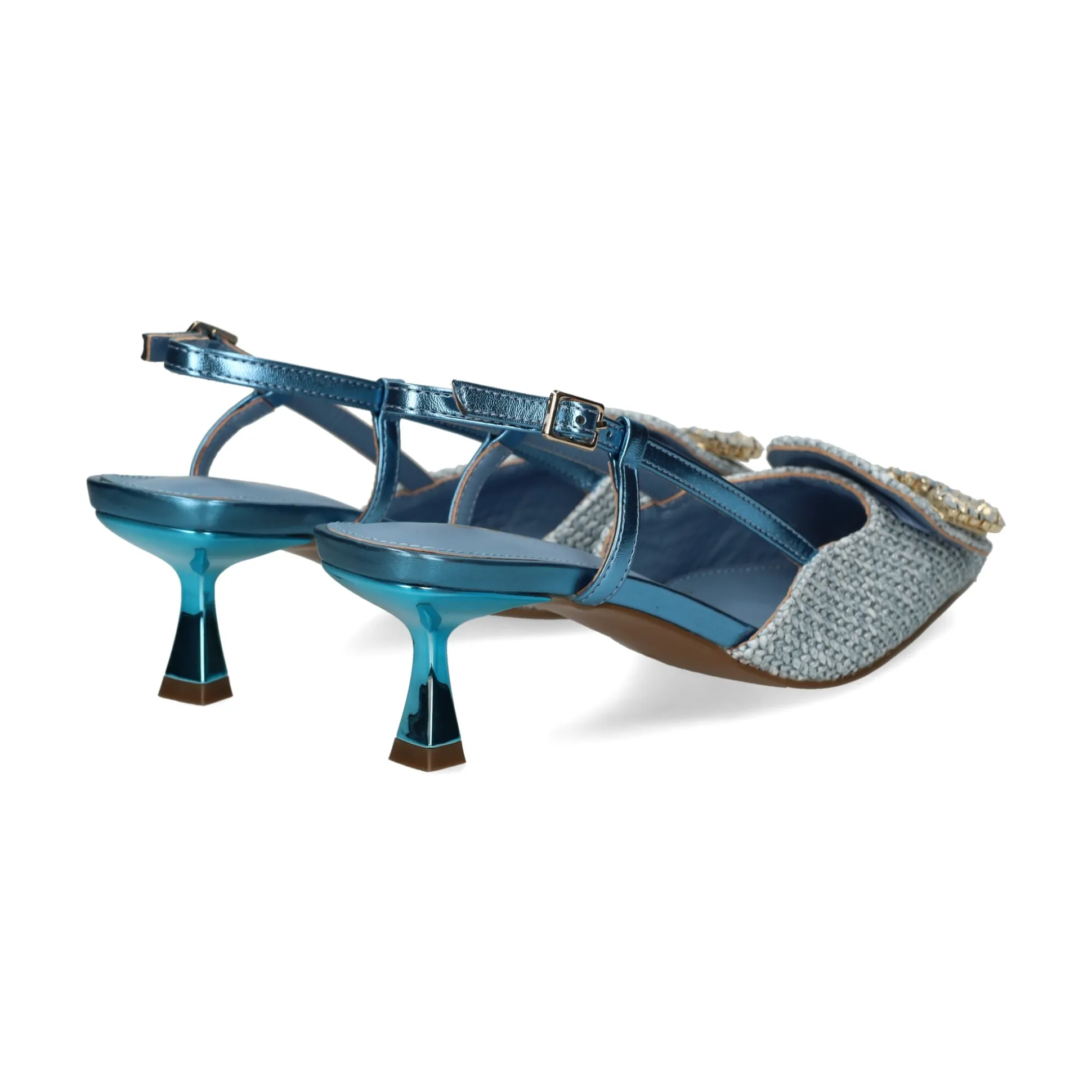 LODI Zapatos de tacón medio de Mujer BALL AZURRO