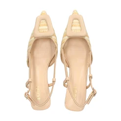 LODI Zapatos de tacón medio de Mujer BESO NATURAL-COTTON