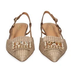 LODI Zapatos de tacón medio de Mujer A-CASIOPEA C2 NAT/CAVA