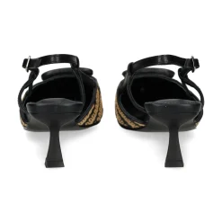 LODI Zapatos de tacón medio de Mujer BESO EGRO-NATURAL