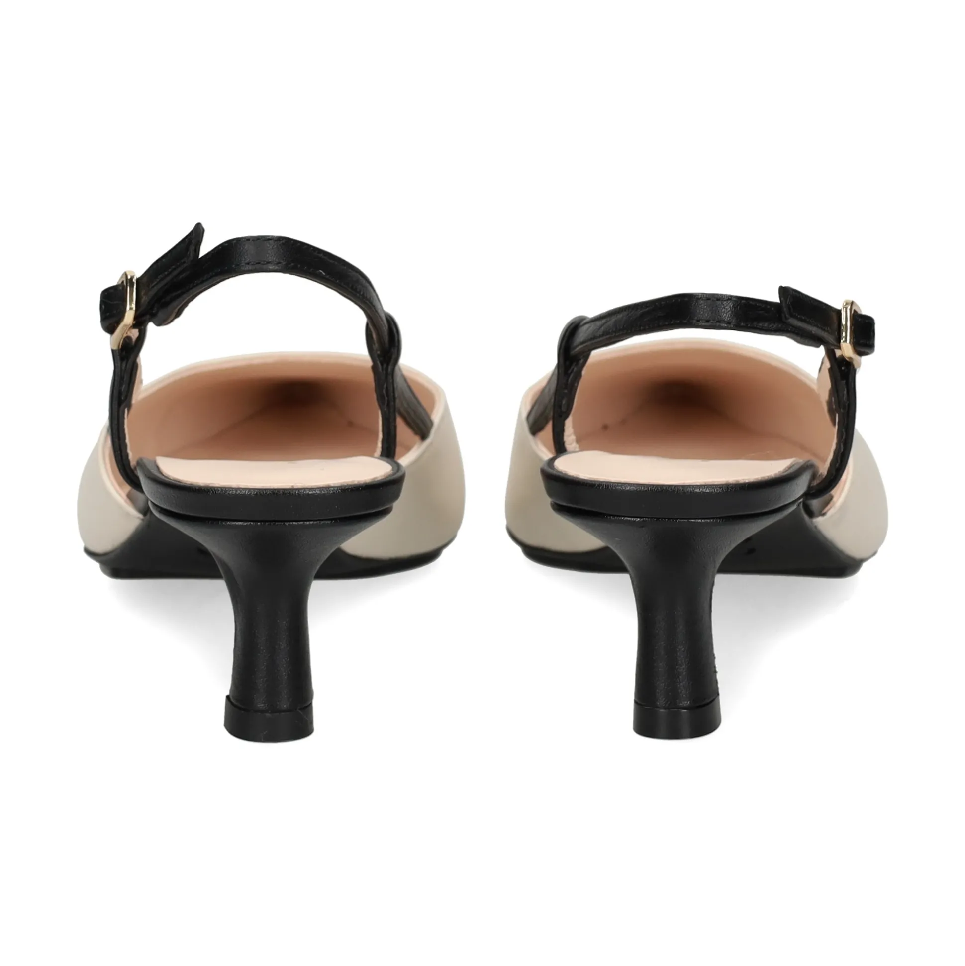 LODI Zapatos de tacón medio de Mujer CHAMES NEGRO+COTTON