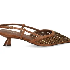 LODI Zapatos de tacón medio de Mujer A-CASIA C501 CHOCOLATE