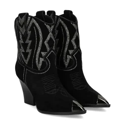 LOLA CRUZ Botas con tacón de Mujer 293T63BK 6789 CRISTAL