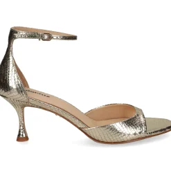 LOLA CRUZ Sandalias con tacón de Mujer 229Z51BK PLATINO