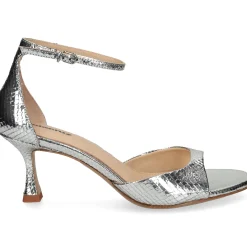 LOLA CRUZ Sandalias con tacón de Mujer 229Z51BK PLATA