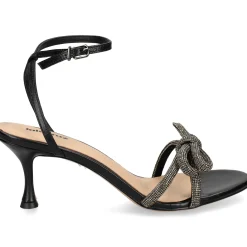 LOLA CRUZ Sandalias con tacón de Mujer 250Z13BK NEGRO