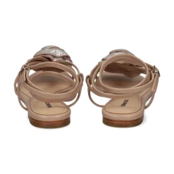 LOLA CRUZ Sandalias planas de Mujer 057Z13BK NUDE
