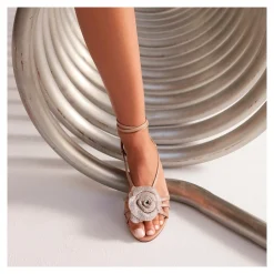 LOLA CRUZ Sandalias planas de Mujer 057Z13BK NUDE