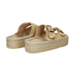 LOVE MOSCHINO Sandalias con plataforma de Mujer JA28393G0M 107 NATURAL