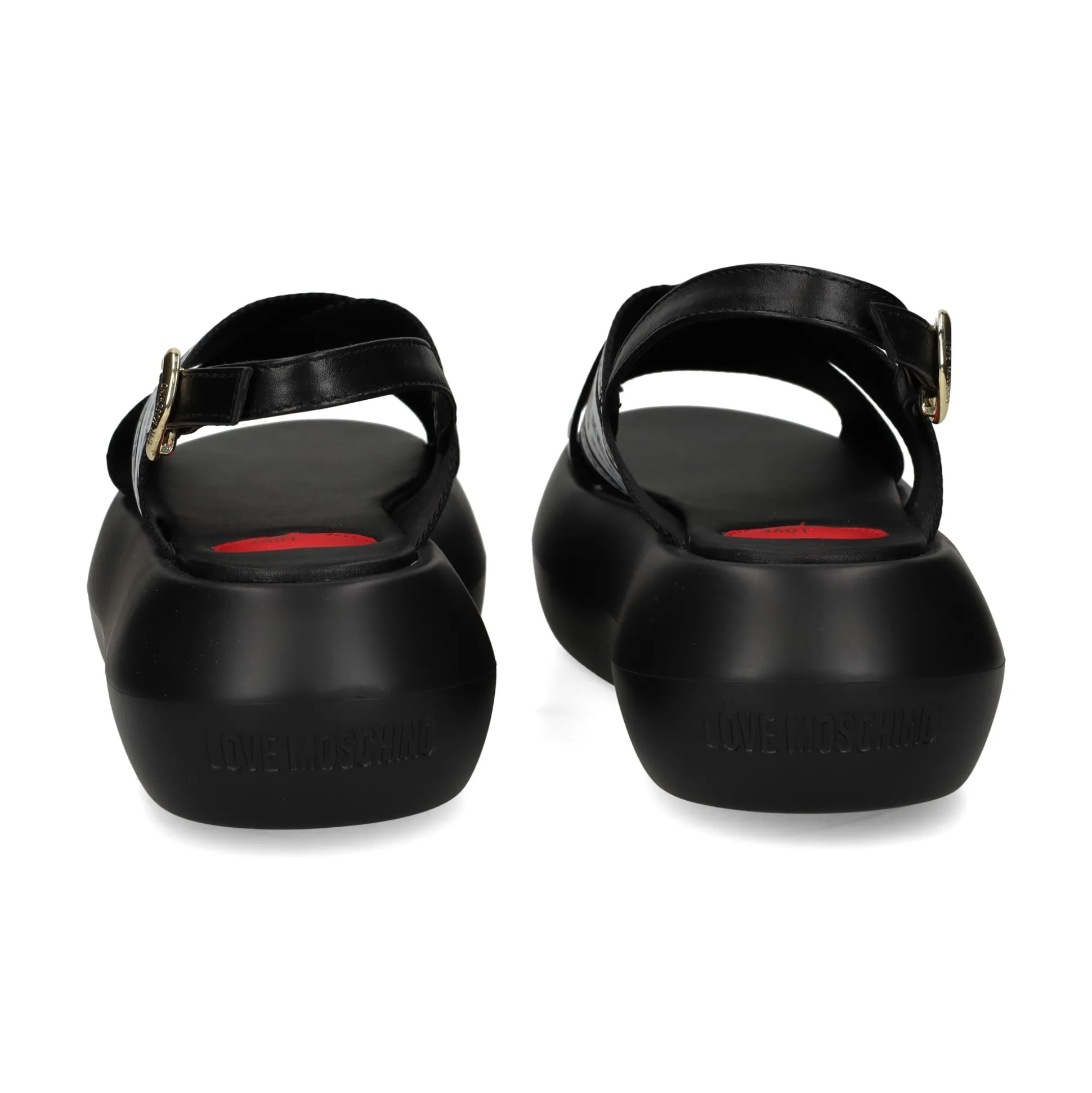 LOVE MOSCHINO Sandalias con plataforma de Mujer JA16207I0M 00A BLACK-WHITE