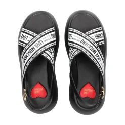 LOVE MOSCHINO Sandalias con plataforma de Mujer JA16207I0M 00A BLACK-WHITE