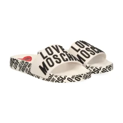 LOVE MOSCHINO Sandalias planas de Mujer JA28112G1G 100 BLANCO