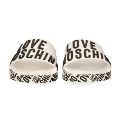 LOVE MOSCHINO Sandalias planas de Mujer JA28112G1G 100 BLANCO