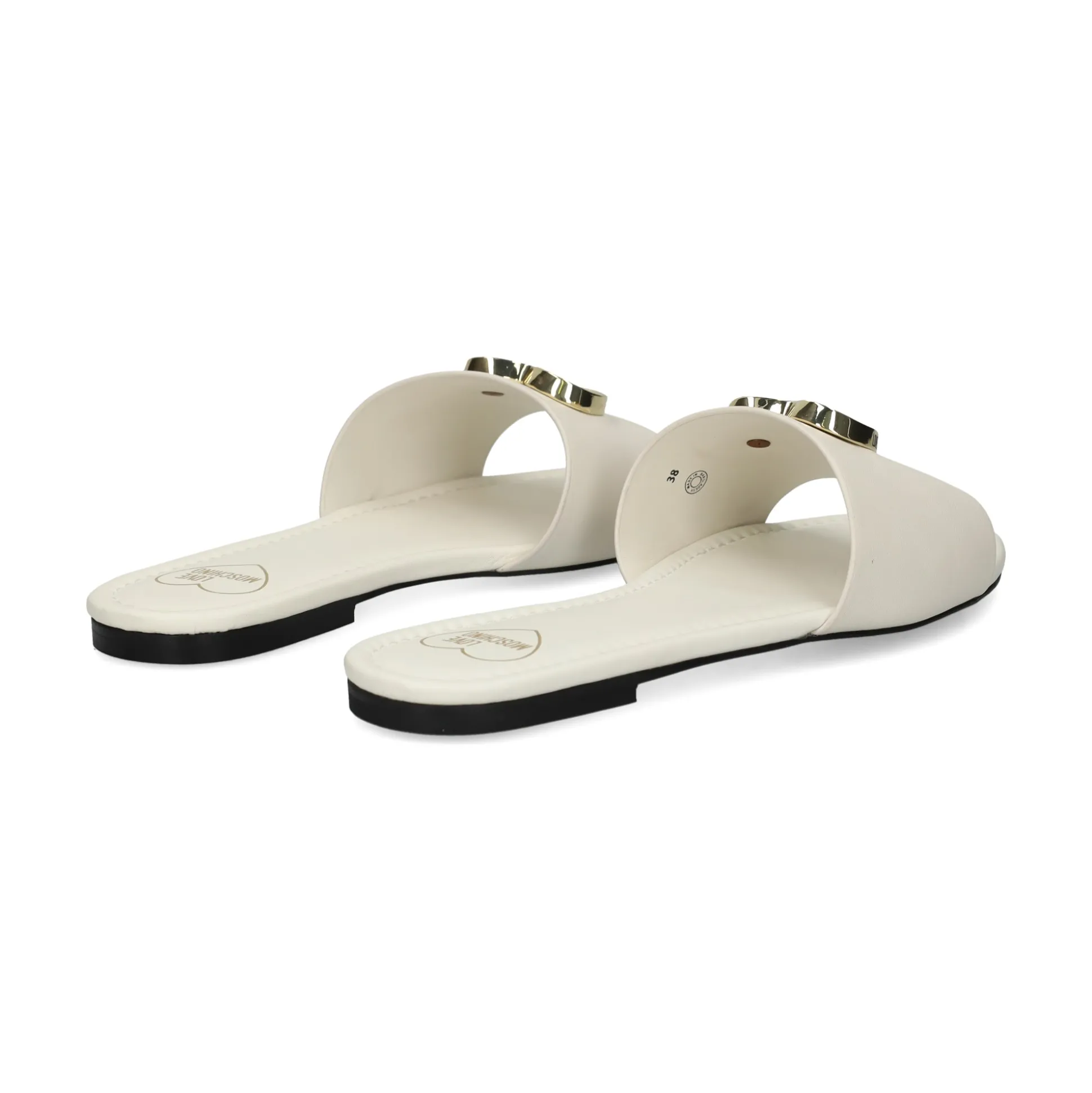 LOVE MOSCHINO Sandalias planas de Mujer JA28161G0M 102 MILK