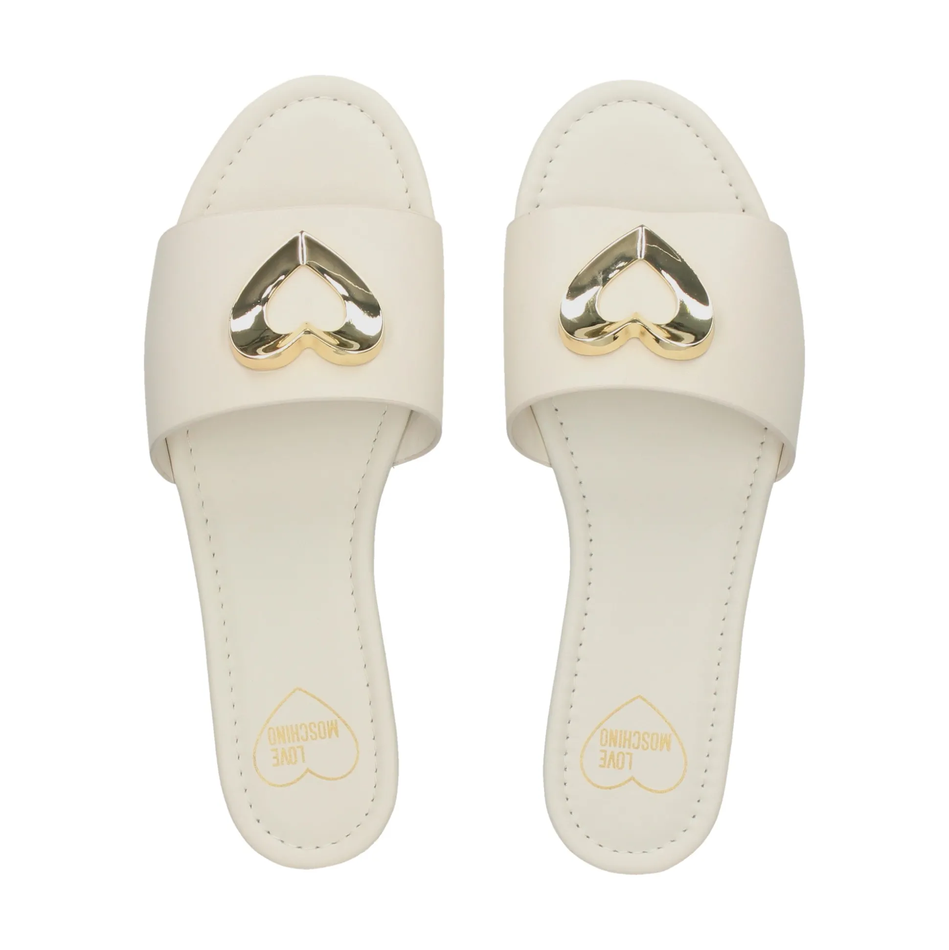 LOVE MOSCHINO Sandalias planas de Mujer JA28161G0M 102 MILK