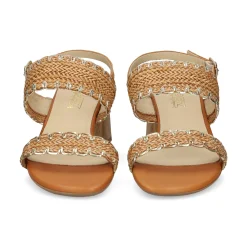 LÓPEZ Sandalias con plataforma de Mujer 24628 CAMEL
