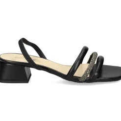 LÓPEZ Sandalias con tacón de Mujer 24529 NEGRO