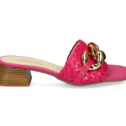 LÓPEZ Sandalias con tacón de Mujer 24521 604 FUXIA