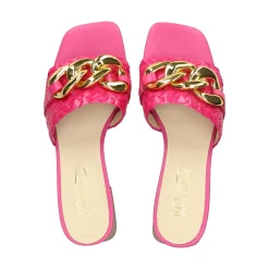 LÓPEZ Sandalias con tacón de Mujer 24521 604 FUXIA