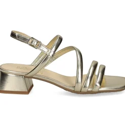 LÓPEZ Sandalias con tacón de Mujer 23039 PLATINO