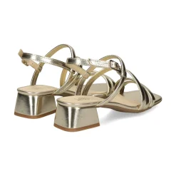 LÓPEZ Sandalias con tacón de Mujer 23039 PLATINO