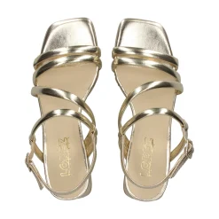 LÓPEZ Sandalias con tacón de Mujer 23039 PLATINO