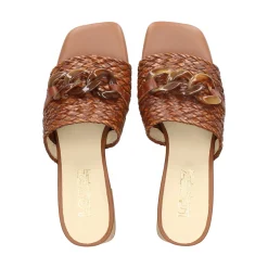 LÓPEZ Sandalias con tacón de Mujer 24524 TABACO