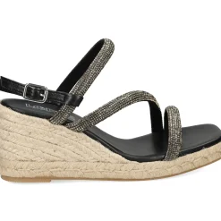 LÓPEZ Sandalias cuña de Mujer 24793 NEGRO