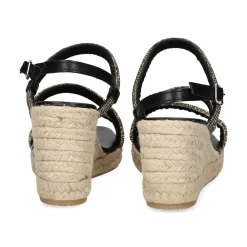 LÓPEZ Sandalias cuña de Mujer 24793 NEGRO