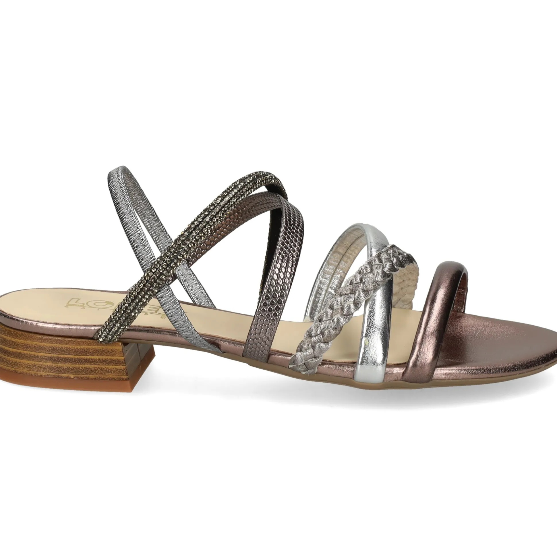 LÓPEZ Sandalias planas de Mujer 24640 MULTI PIRITA