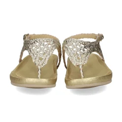 LÓPEZ Sandalias planas de Mujer 24740 PLATINO