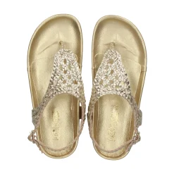 LÓPEZ Sandalias planas de Mujer 24740 PLATINO