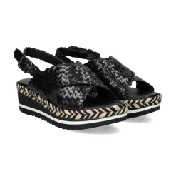 LÓPEZ Sandalias planas de Mujer 22830 NEGRO