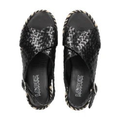 LÓPEZ Sandalias planas de Mujer 22830 NEGRO