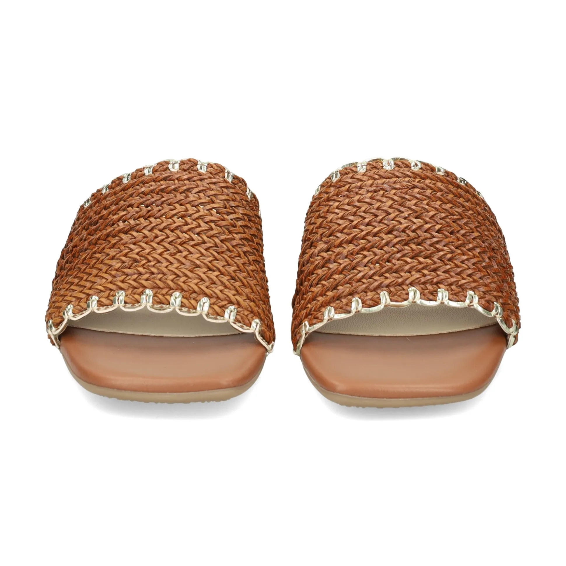 LÓPEZ Sandalias planas de Mujer 24505 TABACO