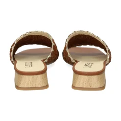LÓPEZ Sandalias planas de Mujer 24505 TABACO