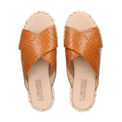 LÓPEZ Sandalias planas de Mujer 16257 TAN