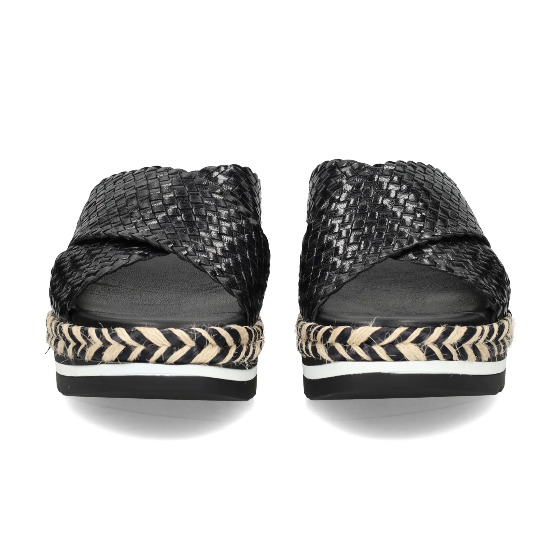 LÓPEZ Sandalias planas de Mujer 16257 NEGRO