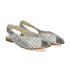 LÓPEZ Zapatos planos de Mujer 21470 SILVER