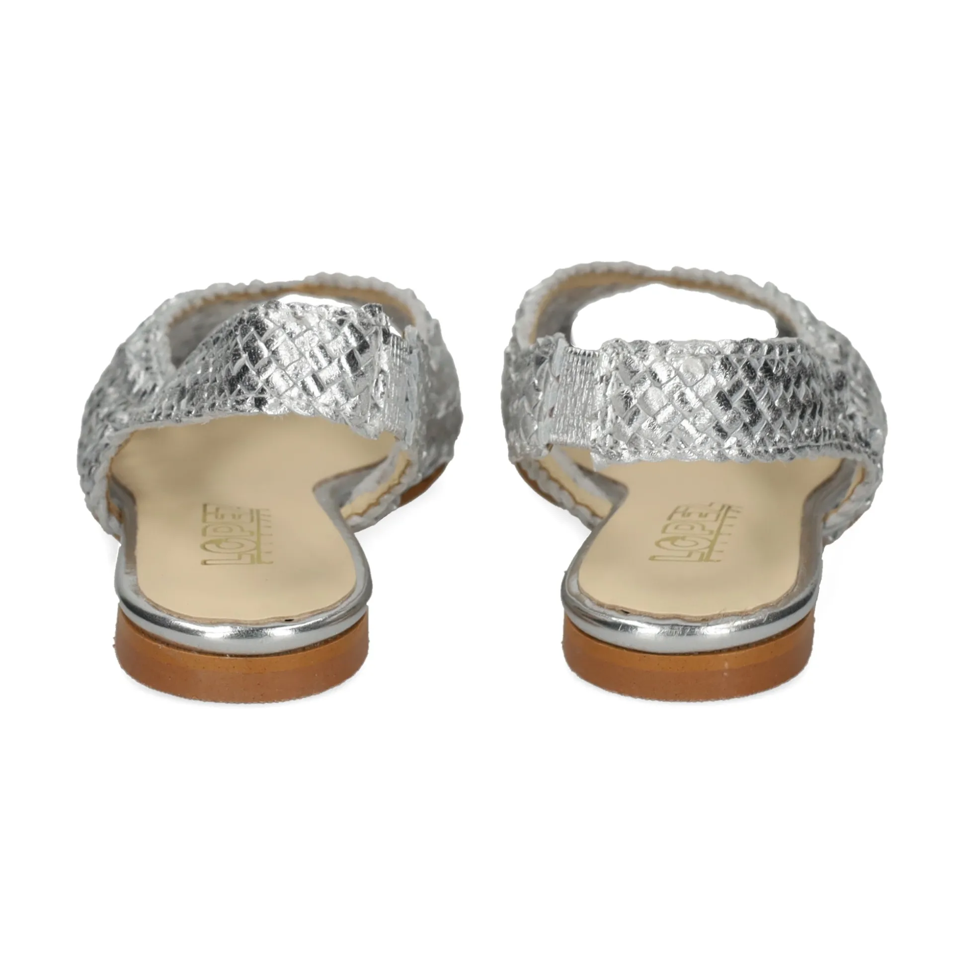 LÓPEZ Zapatos planos de Mujer 21470 SILVER