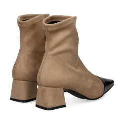 MISS ELASTIC Botines con tacón de Mujer 76152 3F TIERRA/NEGRO