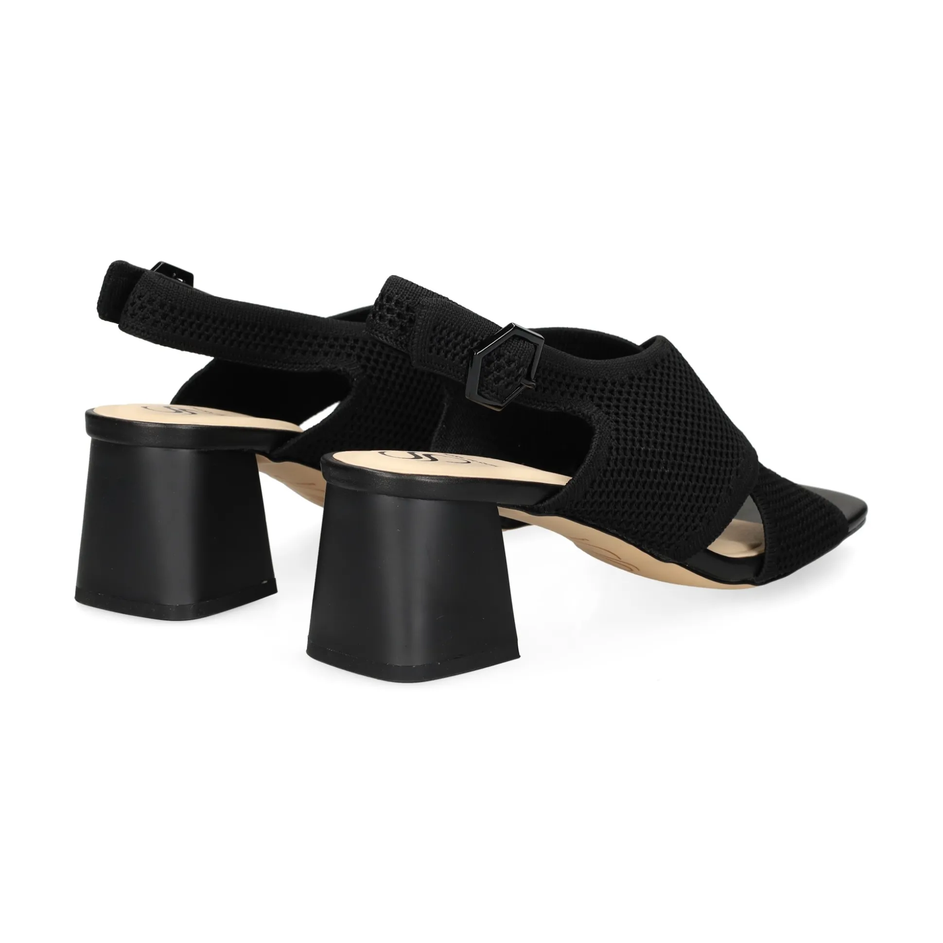 MISS ELASTIC Sandalias con tacón de Mujer 73040 05 NEGRO