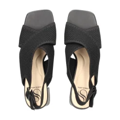 MISS ELASTIC Sandalias con tacón de Mujer 73040 05 NEGRO