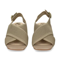 MISS ELASTIC Sandalias con tacón de Mujer 73040 28 TAUPE